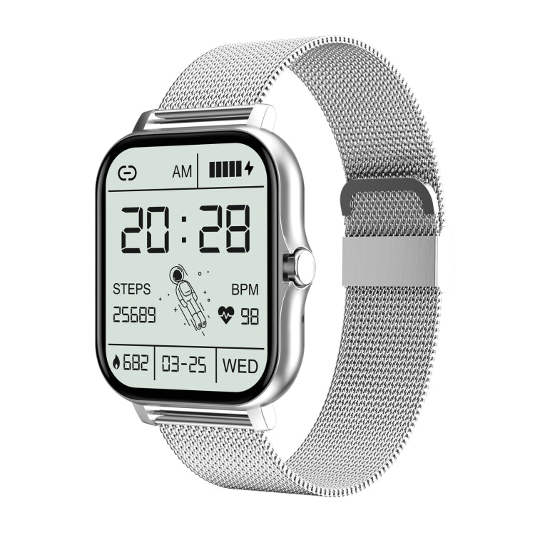 GT20 1,69 pouces écran TFT IP67 montre intelligente étanche, prise en charge du contrôle de la musique / appel Bluetooth / surveillance de la fréquence cardiaque / surveillance de la pression artérielle, Silicone Strap, Steel Strap