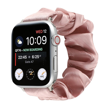 Bracelet de montre en tissu avec anneau de cheveux à motif de coquillages, For Apple Watch Ultra 49mm / Series 8&7 45mm / SE 2&6&SE&5&4 44mm / 3&2&1 42mm, For Apple Watch Series 8&7 41mm / SE 2&6&SE&5&4 40mm / 3&2&1 38mm                                ...