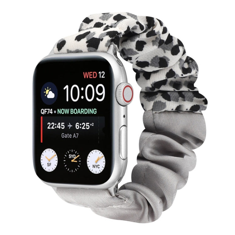 Bracelet de montre en tissu avec anneau de cheveux à motif papillon, For Apple Watch Ultra 49mm / Series 8&7 45mm / SE 2&6&SE&5&4 44mm / 3&2&1 42mm, For Apple Watch Series 8&7 41mm / SE 2&6&SE&5&4 40mm / 3&2&1 38mm                                      ...