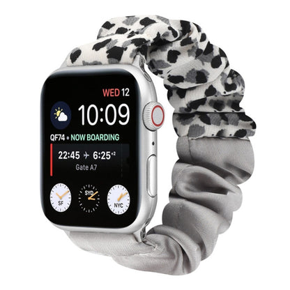 Bracelet de montre en tissu avec anneau de cheveux à motif papillon, For Apple Watch Ultra 49mm / Series 8&7 45mm / SE 2&6&SE&5&4 44mm / 3&2&1 42mm, For Apple Watch Series 8&7 41mm / SE 2&6&SE&5&4 40mm / 3&2&1 38mm                                      ...