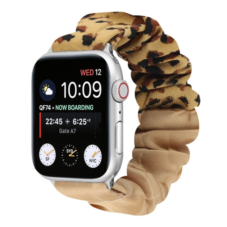 Bracelet de montre en tissu avec anneau de cheveux à motif papillon, For Apple Watch Ultra 49mm / Series 8&7 45mm / SE 2&6&SE&5&4 44mm / 3&2&1 42mm, For Apple Watch Series 8&7 41mm / SE 2&6&SE&5&4 40mm / 3&2&1 38mm                                      ...