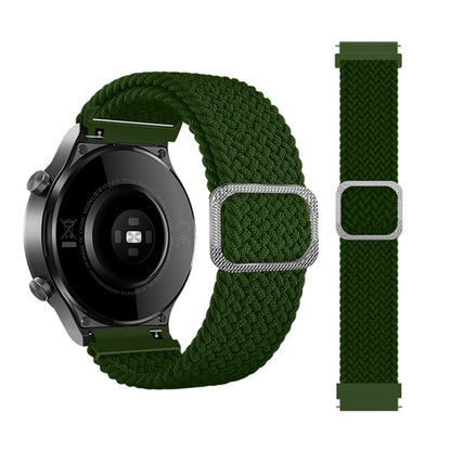 Bracelet de montre de rechange en nylon tressé élastique réglable, For Huami Amazfit Bip U Pro