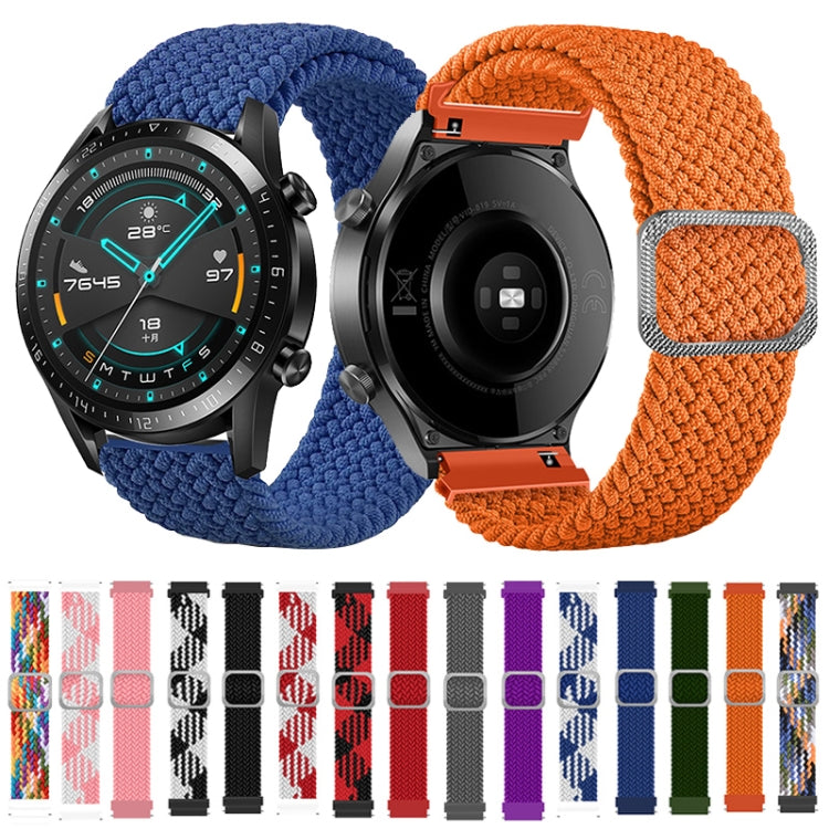Bracelet de montre de rechange en nylon tressé élastique réglable, For Samsung Galaxy Watch Active, For Samsung Galaxy Watch Active2 40mm, For Samsung Galaxy Watch Active2 44mm, For Samsung Galaxy Watch 42mm