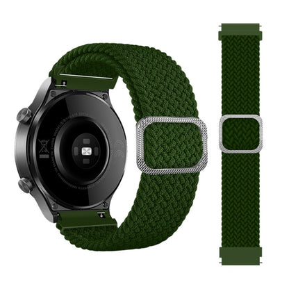 Bracelet de montre de rechange en nylon tressé élastique réglable, For Samsung Galaxy Watch Active, For Samsung Galaxy Watch Active2 40mm, For Samsung Galaxy Watch Active2 44mm, For Samsung Galaxy Watch 42mm