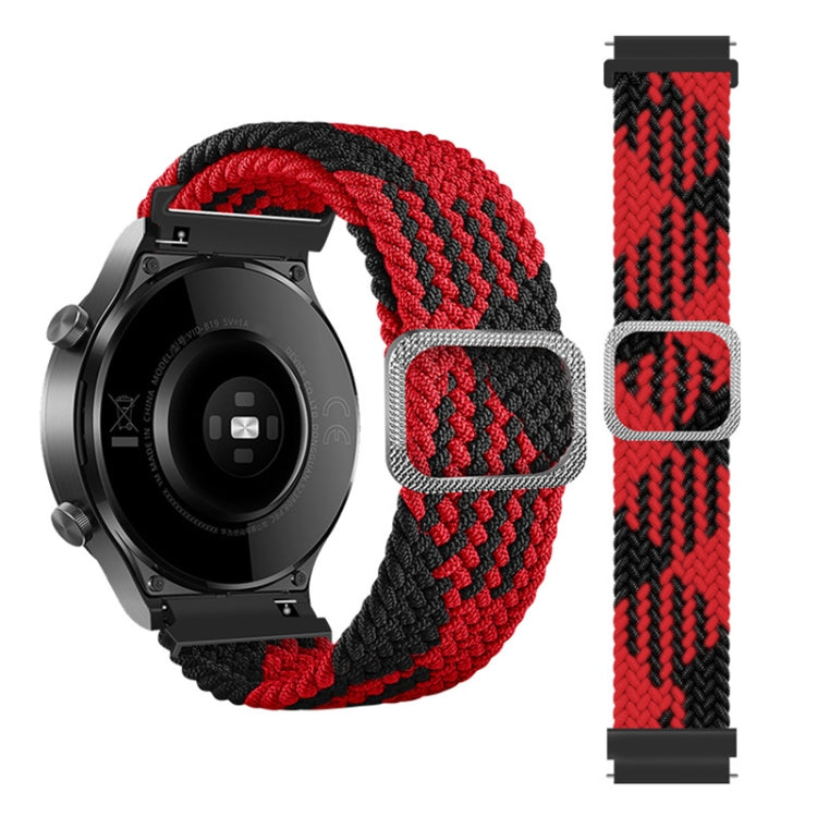 Bracelet de montre de rechange en nylon tressé élastique réglable, For Samsung Galaxy Watch Active, For Samsung Galaxy Watch Active2 40mm, For Samsung Galaxy Watch Active2 44mm, For Samsung Galaxy Watch 42mm