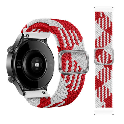 Bracelet de montre de rechange en nylon tressé élastique réglable, For Samsung Galaxy Watch 46mm, For Samsung Galaxy Watch 3 41mm, For Samsung Galaxy Watch 3 45mm