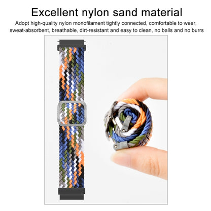 Bracelet de montre de rechange en nylon tressé élastique réglable, For Samsung Galaxy Watch 46mm, For Samsung Galaxy Watch 3 41mm, For Samsung Galaxy Watch 3 45mm