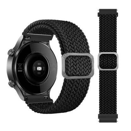 Bracelet de montre de rechange en nylon tressé élastique réglable, For Samsung Galaxy Watch 46mm, For Samsung Galaxy Watch 3 41mm, For Samsung Galaxy Watch 3 45mm