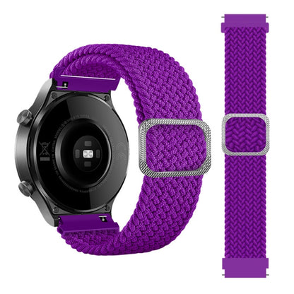Bracelet de montre de rechange en nylon tressé élastique réglable, For Samsung Galaxy Watch 46mm, For Samsung Galaxy Watch 3 41mm, For Samsung Galaxy Watch 3 45mm