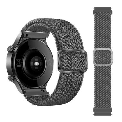 Bracelet de montre de rechange en nylon tressé élastique réglable, For Samsung Galaxy Watch 46mm, For Samsung Galaxy Watch 3 41mm, For Samsung Galaxy Watch 3 45mm