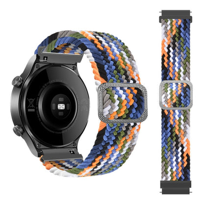 Bracelet de montre de rechange en nylon tressé élastique réglable, For Samsung Galaxy Watch 46mm, For Samsung Galaxy Watch 3 41mm, For Samsung Galaxy Watch 3 45mm