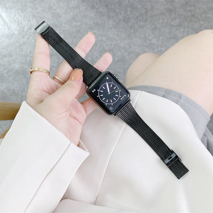 Bracelet de montre en acier à sept perles de couleur assortie, For Apple Watch Series 7  41mm / & 6 & SE & 5 & 4 40mm, For Apple Watch Series  7  45mm / & 6 & SE & 5 & 4 44mm