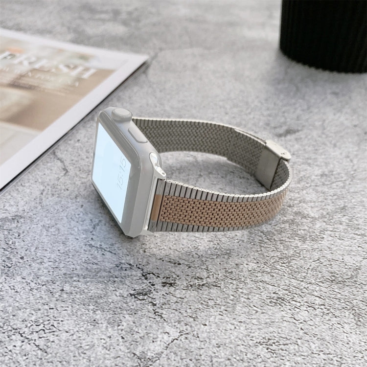 Bracelet de montre en acier de style boucle, For Apple Watch Series 7  41mm / & 6 & SE & 5 & 4 40mm, For Apple Watch Series  7  45mm / & 6 & SE & 5 & 4 44mm