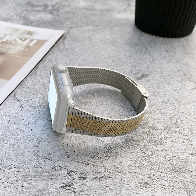 Bracelet de montre en acier de style boucle, For Apple Watch Series 7  41mm / & 6 & SE & 5 & 4 40mm, For Apple Watch Series  7  45mm / & 6 & SE & 5 & 4 44mm
