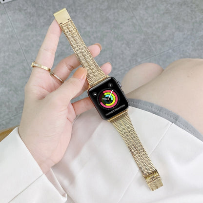 Bracelet de montre en acier à double lignes, For Apple Watch Series 7  41mm / & 6 & SE & 5 & 4 40mm, For Apple Watch Series  7  45mm / & 6 & SE & 5 & 4 44mm