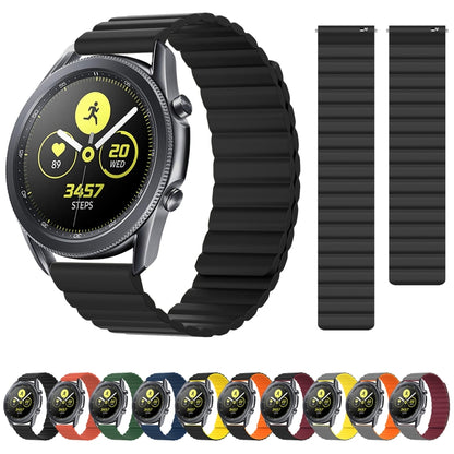 Bracelet de montre de remplacement magnétique en silicone universel, 20mm, 22mm, 20mm For Samsung Smart Watch, 22mm For Samsung Smart Watch