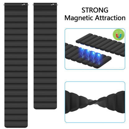 Bracelet de montre de remplacement magnétique en silicone universel, 20mm, 22mm, 20mm For Samsung Smart Watch, 22mm For Samsung Smart Watch