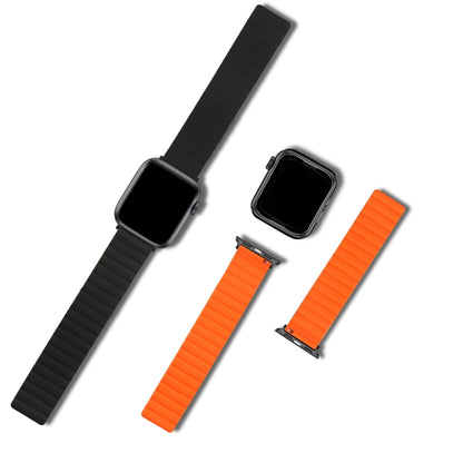 Bracelet de montre en silicone magnétique de remplacement, For Apple Watch Series 7  41mm / & 6 & SE & 5 & 4 40mm, For Apple Watch Series  7  45mm / & 6 & SE & 5 & 4 44mm