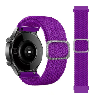 Bracelet de montre de rechange en nylon tressé élastique réglable, For Huawei Watch 3 / 3 Pro