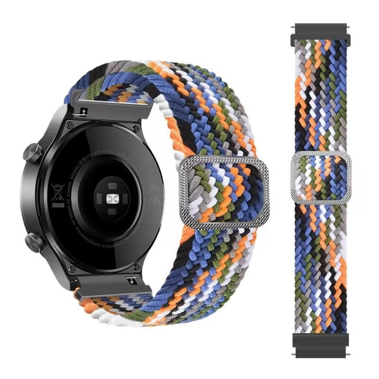 Bracelet de montre de rechange en nylon tressé élastique réglable, For Huawei Watch 3 / 3 Pro