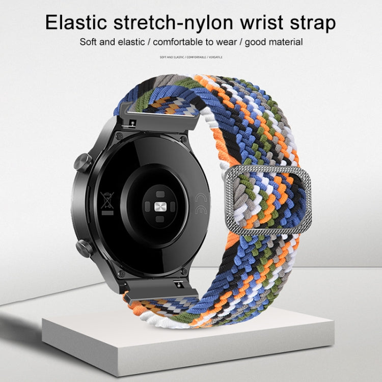 Bracelet de montre de rechange en nylon tressé élastique réglable, For Huawei Watch 3 / 3 Pro