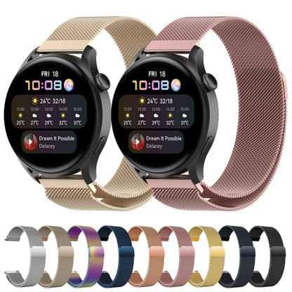 Bracelet de rechange en acier inoxydable milanais, For Huawei Watch 3 / 3 Pro