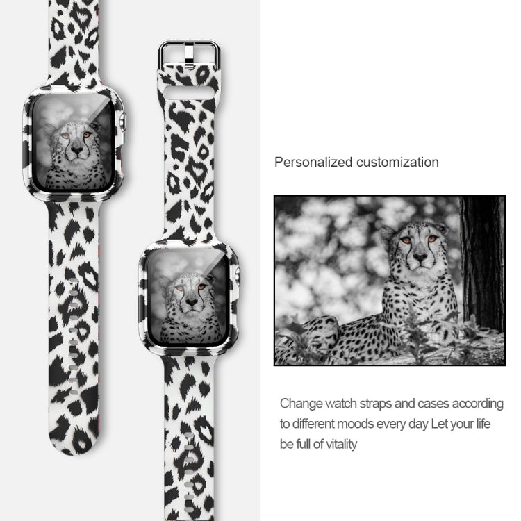 Bracelet de montre de remplacement intégré avec impression en silicone, For Apple Watch Series 6 / 5 / 4 / Watch SE 44mm, For Apple Watch Series 6 / 5 / 4 / Watch SE 40mm, For Apple Watch Series 3 & 2 & 1 42mm, For Apple Watch Series 3 & 2 & 1 38mm