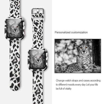Bracelet de montre de remplacement intégré avec impression en silicone, For Apple Watch Series 6 / 5 / 4 / Watch SE 44mm, For Apple Watch Series 6 / 5 / 4 / Watch SE 40mm, For Apple Watch Series 3 & 2 & 1 42mm, For Apple Watch Series 3 & 2 & 1 38mm