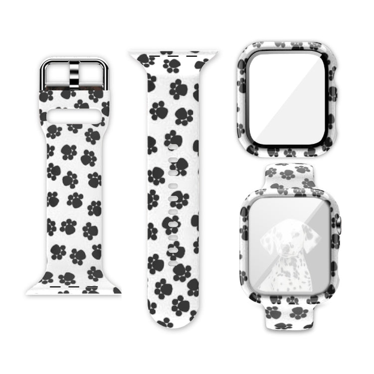 Bracelet de montre de remplacement intégré avec impression en silicone, For Apple Watch Series 6 / 5 / 4 / Watch SE 44mm, For Apple Watch Series 6 / 5 / 4 / Watch SE 40mm, For Apple Watch Series 3 & 2 & 1 42mm, For Apple Watch Series 3 & 2 & 1 38mm
