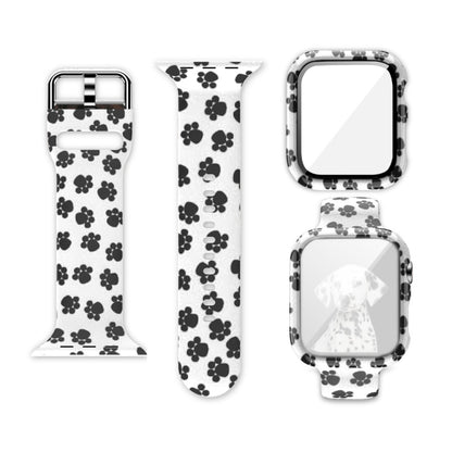 Bracelet de montre de remplacement intégré avec impression en silicone, For Apple Watch Series 6 / 5 / 4 / Watch SE 44mm, For Apple Watch Series 6 / 5 / 4 / Watch SE 40mm, For Apple Watch Series 3 & 2 & 1 42mm, For Apple Watch Series 3 & 2 & 1 38mm