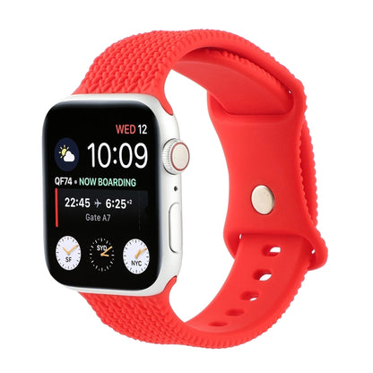 Bracelet de montre en silicone à boucle à motif tissé en forme de 8 pour la série Apple Watch, 7 45mm / 6 & SE & 5 & 4 44mm / 3 & 2 & 1 42mm, 7 41mm / 6 & SE & 5 & 4 40mm / 3 & 2 & 1 38mm