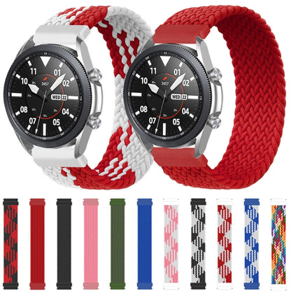 Pour Samsung Galaxy Watch 46mm Réglable Nylon Tressé Élasticité Bracelet De Remplacement Bracelet De Montre, 125mm, 135mm, 145mm, 155mm, 165mm