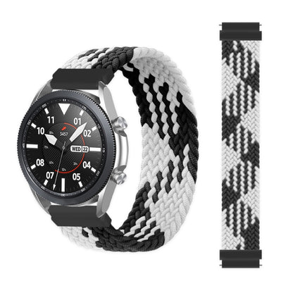 Pour Samsung Galaxy Watch 46mm Réglable Nylon Tressé Élasticité Bracelet De Remplacement Bracelet De Montre, 125mm, 135mm, 145mm, 155mm, 165mm