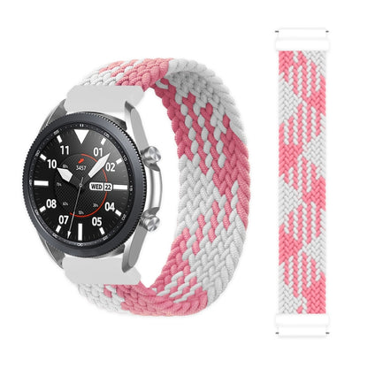 Pour Samsung Galaxy Watch 3 45mm Réglable Nylon Tressé Élasticité Remplacement Bracelet Bracelet, 125mm, 135mm, 145mm, 155mm, 165mm
