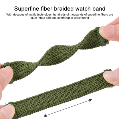 Pour Samsung Galaxy Watch Active / Active2 40mm / Active2 44mm Réglable Nylon Tressé Élasticité Bracelet De Remplacement Bracelet De Montre, 125mm, 135mm, 145mm, 155mm, 165mm