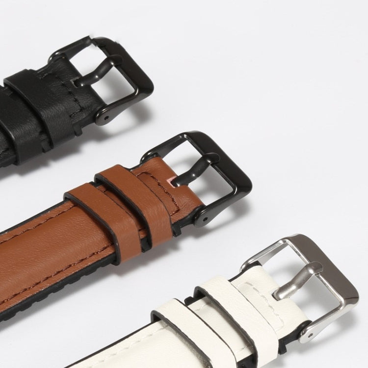 Bracelet de montre en cuir + silicone, For Fitbit Versa 3