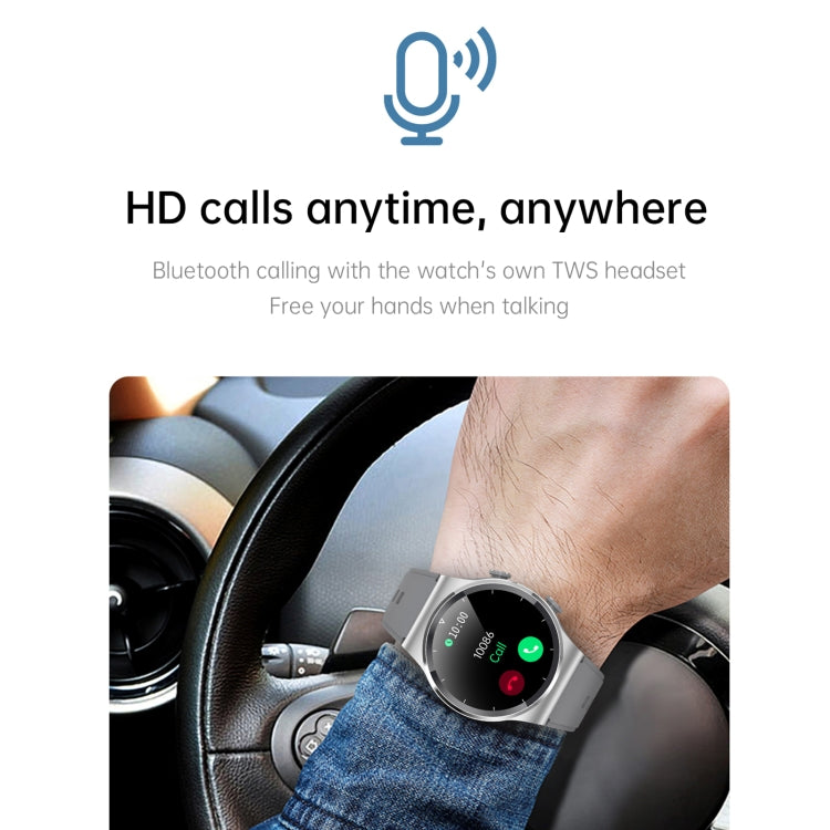 GT69 1,3 pouces IPS écran tactile IP67 étanche Bluetooth écouteur montre intelligente, prise en charge de la surveillance du sommeil/surveillance de la fréquence cardiaque/appel Bluetooth