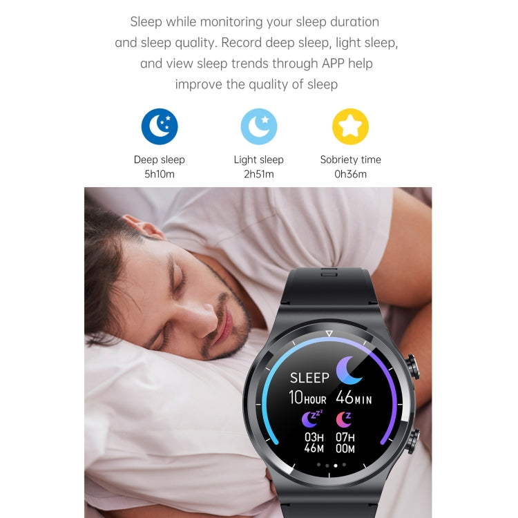GT69 1,3 pouces IPS écran tactile IP67 étanche Bluetooth écouteur montre intelligente, prise en charge de la surveillance du sommeil/surveillance de la fréquence cardiaque/appel Bluetooth