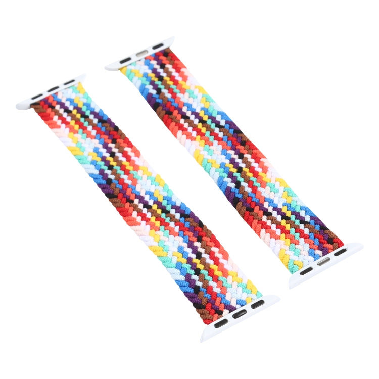 Bracelets de rechange en nylon tressé à tête métallique, taille : XS 128 mm pour Apple Watch Series 6 & SE & 5 & 4 40 mm / 3 & 2 & 1 38 mm, XS 128mm 40mm / 38mm