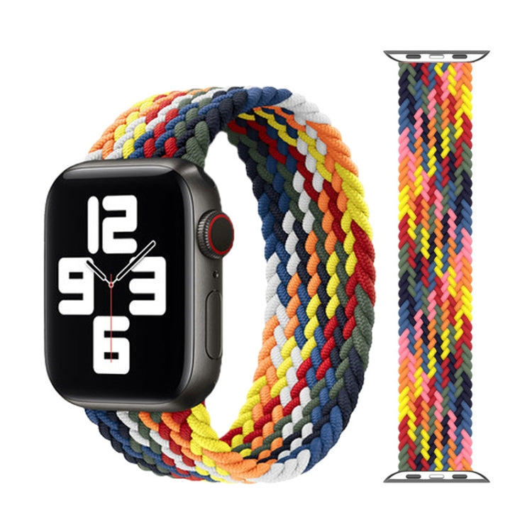 Bracelets de rechange en nylon tressé à tête métallique, taille : S 145 mm pour Apple Watch Series 6 & SE & 5 & 4 44 mm / 3 & 2 & 1 42 mm, S 145mm 44mm / 42mm
