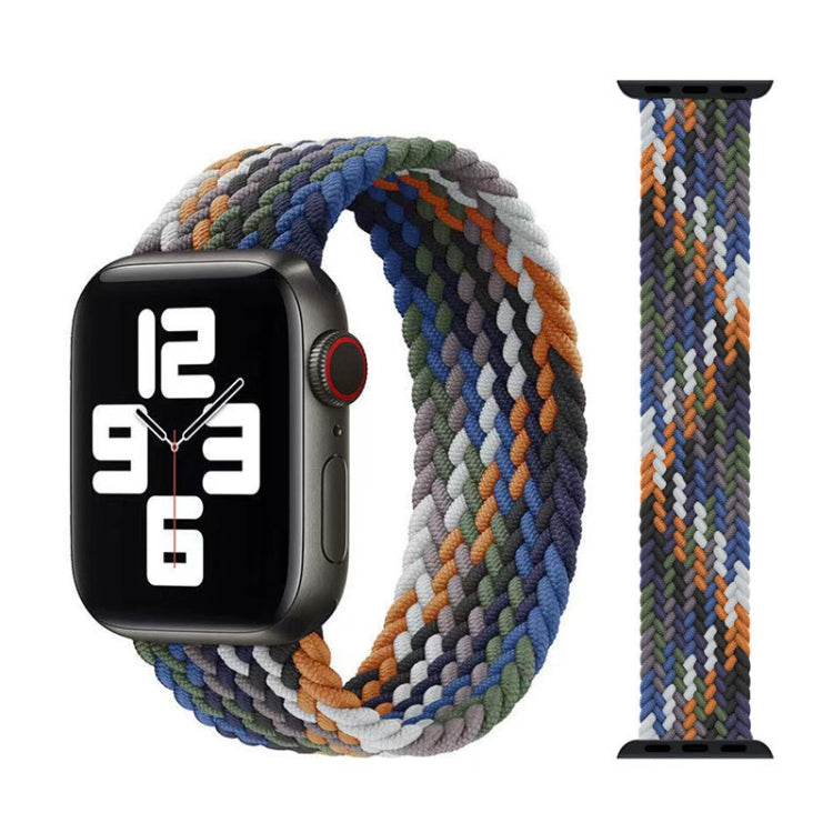 Bracelets de rechange en nylon tressé à tête métallique, taille : L 165 mm pour Apple Watch Series 6 & SE & 5 & 4 44 mm / 3 & 2 & 1 42 mm, L 165mm 44mm / 42mm