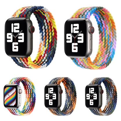 Bracelets de rechange en nylon tressé à tête métallique, taille : L 165 mm pour Apple Watch Series 6 & SE & 5 & 4 44 mm / 3 & 2 & 1 42 mm, L 165mm 44mm / 42mm