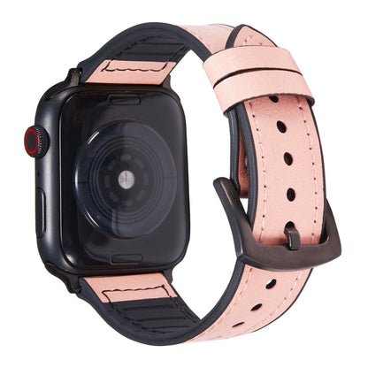 Bracelets de remplacement en cuir Crazy Horse Texture pour Apple Watch Series, 7 45mm / 6 & SE & 5 & 4 44mm / 3 & 2 & 1 42mm, 7 41mm / 6 & SE & 5 & 4 40mm / 3 & 2 & 1 38mm