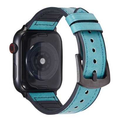 Bracelets de remplacement en cuir Crazy Horse Texture pour Apple Watch Series, 7 45mm / 6 & SE & 5 & 4 44mm / 3 & 2 & 1 42mm, 7 41mm / 6 & SE & 5 & 4 40mm / 3 & 2 & 1 38mm