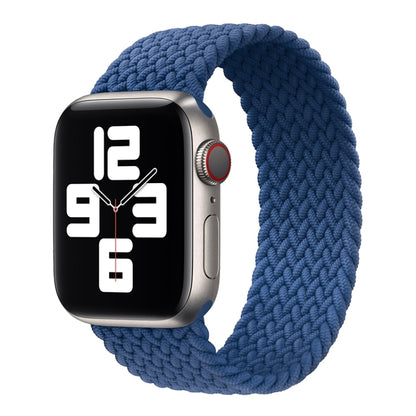 Bracelet de montre en nylon tressé à tête métallique de couleur unie pour Apple Watch Series 6 & SE & 5 & 4 40mm / 3 & 2 & 1 38mm, XS 128mm, S 135mm, M 145mm, L 155mm