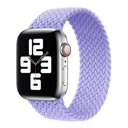 Bracelet de montre en nylon tressé à tête métallique de couleur unie pour Apple Watch Series 6 & SE & 5 & 4 40mm / 3 & 2 & 1 38mm, XS 128mm, S 135mm, M 145mm, L 155mm