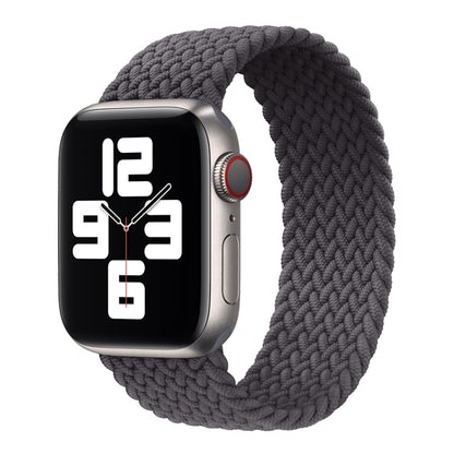 Bracelet de montre en nylon tressé à tête métallique de couleur unie pour Apple Watch Series 6 & SE & 5 & 4 40mm / 3 & 2 & 1 38mm, XS 128mm, S 135mm, M 145mm, L 155mm