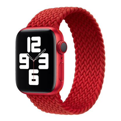 Bracelet de rechange en nylon tressé à tête métallique de couleur unie pour Apple Watch Series 6 & SE & 5 & 4 44mm / 3 & 2 & 1 42mm, XS 135mm, S 145mm, M 155mm, L 165mm