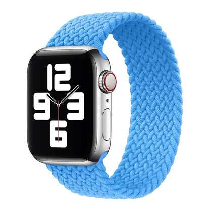 Bracelet de rechange en nylon tressé à tête métallique de couleur unie pour Apple Watch Series 6 & SE & 5 & 4 44mm / 3 & 2 & 1 42mm, XS 135mm, S 145mm, M 155mm, L 165mm