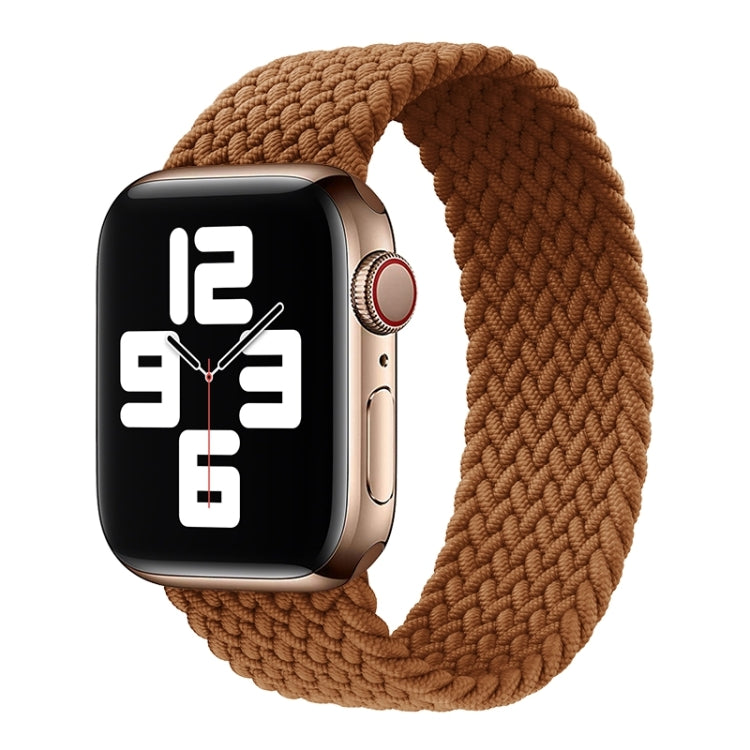 Bracelet de rechange en nylon tressé à tête métallique de couleur unie pour Apple Watch Series 6 & SE & 5 & 4 44mm / 3 & 2 & 1 42mm, XS 135mm, S 145mm, M 155mm, L 165mm